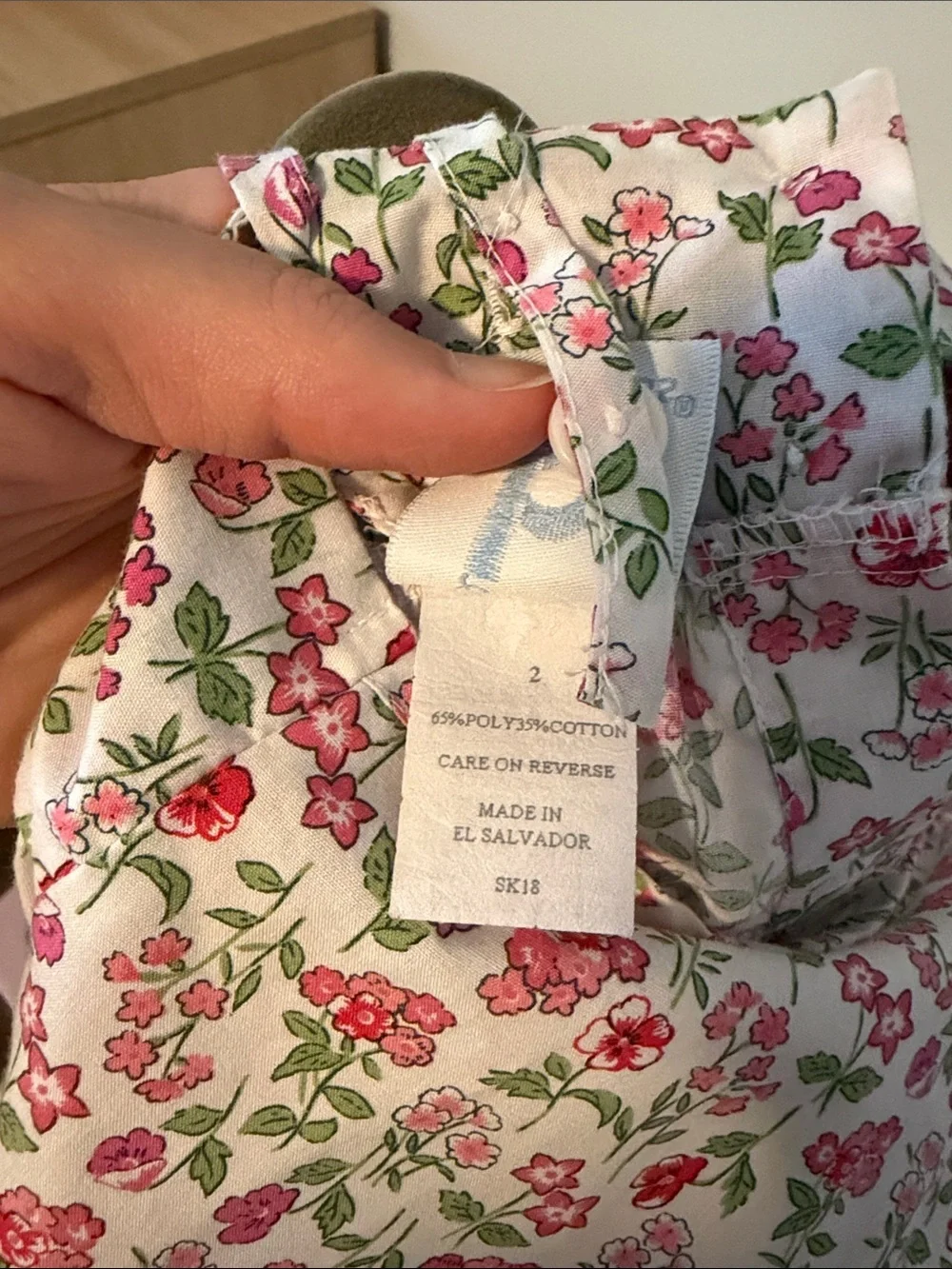 bella bliss Pink & Green Floral Harem Romper